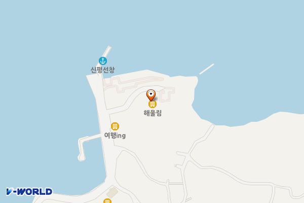 신평항 야외공중화장실 위치 지도 — 전남광주통합특별시 고흥군 금산면 평산길 94, 신평해울림센터