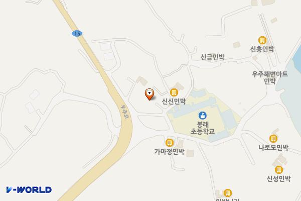 나로도주유소 위치 지도 — 전남광주통합특별시 고흥군 봉래면 우주로 3109