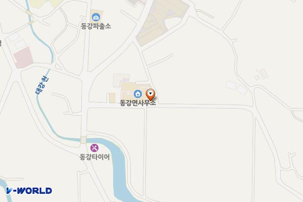 동강면사무소 위치 지도 — 전남광주통합특별시 고흥군 동강면 서민호길 9