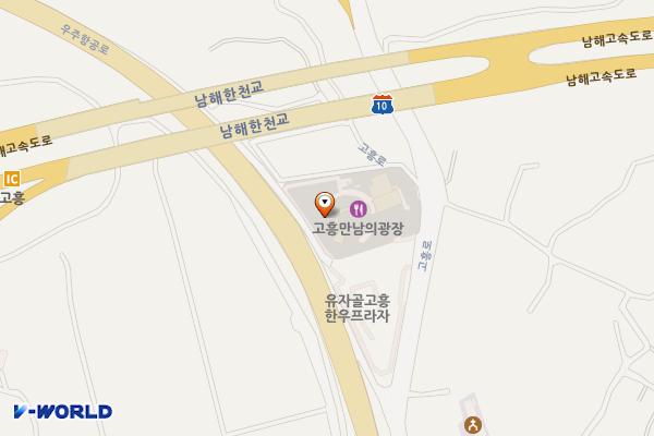 고흥만남의광장휴게소 위치 지도 — 전남광주통합특별시 고흥군 동강면 고흥로 4797