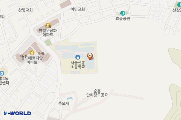 시흥4동 공영주차장(신흥초교지하) 위치 지도 — 서울특별시 금천구 독산로36나길 21