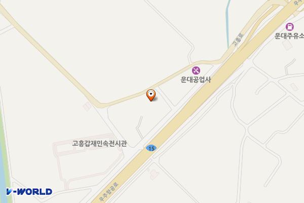 두원용운게이트볼장 위치 지도 — 전남광주통합특별시 고흥군 두원면 고흥로 2355