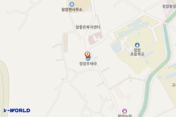 점암우체국 위치 지도 — 전남광주통합특별시 고흥군 점암면 모룡길 68, 우체국