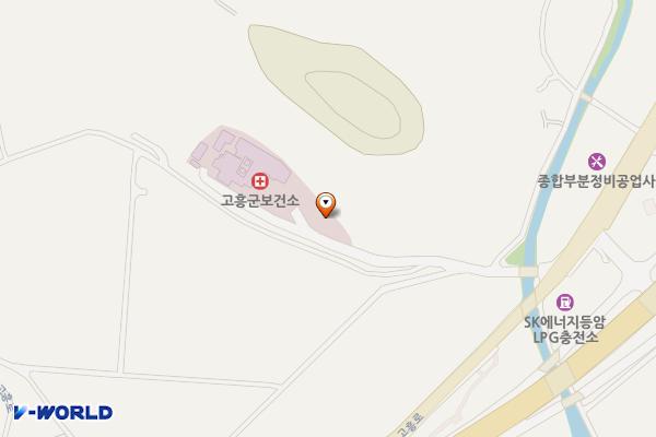 고흥군보건소1(본관) 위치 지도 — 전남광주통합특별시 고흥군 고흥읍 등암3길 5