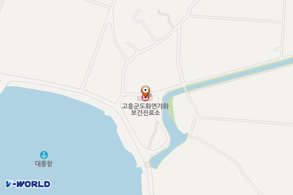 가화보건진료소 위치 지도 — 전남광주통합특별시 고흥군 도화면 황촌길 39-8