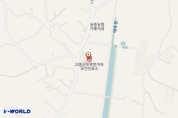 가야보건진료소 위치 지도 — 전남광주통합특별시 고흥군 도덕면 고흥만로 484