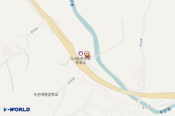 ㈜엔디알우주로주유소 위치 지도 — 전남광주통합특별시 고흥군 포두면 우주로 1479