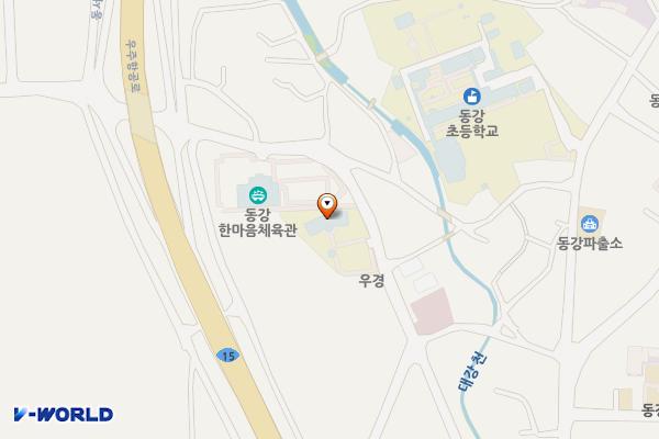 고흥군립북부도서관 위치 지도 — 전남광주통합특별시 고흥군 동강면 동강중촌길 35, 고흥군립북부도서관