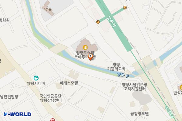 양평시장타워주차장 위치 지도 — 경기도 양평군 양평읍 역전길 20