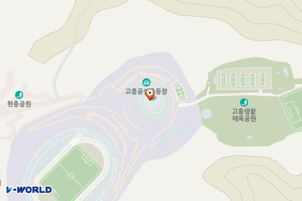 고흥문화원 위치 지도 — 전남광주통합특별시 고흥군 고흥읍 고흥로 1892-67