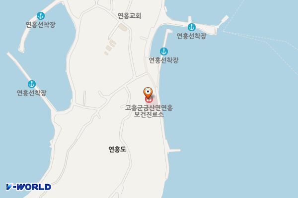 연홍보건진료소 위치 지도 — 전남광주통합특별시 고흥군 금산면 연홍길 30