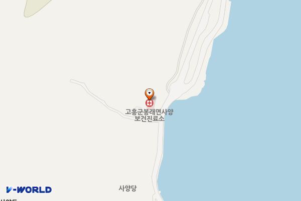 사양보건진료소 위치 지도 — 전남광주통합특별시 고흥군 봉래면 사양선창길 69
