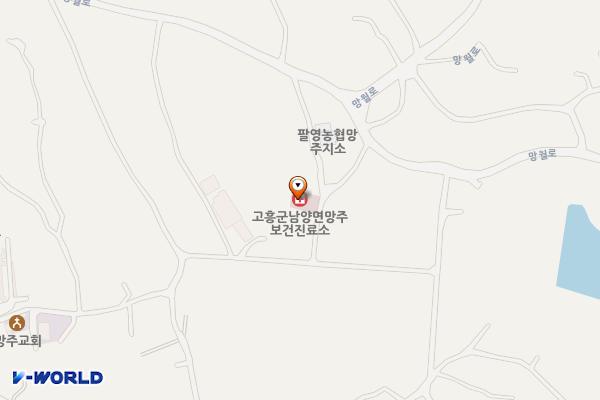 망주보건진료소 위치 지도 — 전남광주통합특별시 고흥군 남양면 망월로 89-8