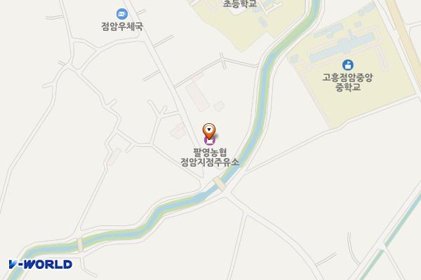 팔영농협점암주유소 위치 지도 — 전남광주통합특별시 고흥군 점암면 모룡길 87