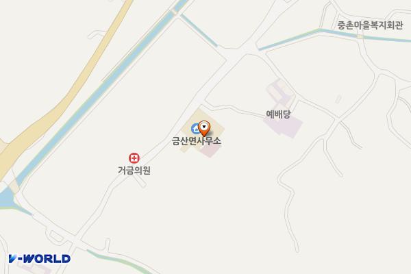 금산보건지소 위치 지도 — 전남광주통합특별시 고흥군 금산면 거금중앙길 86-4