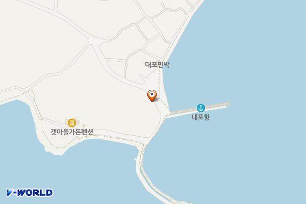 대포갯벌 위치 지도 — 전남광주통합특별시 보성군 벌교읍 대포리 234-7