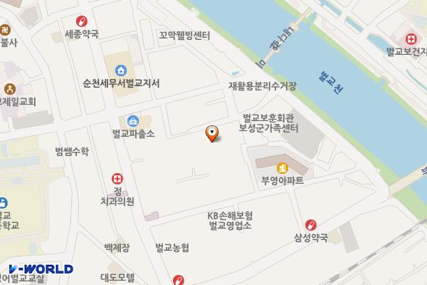 벌교오일시장3 위치 지도 — 전남광주통합특별시 보성군 벌교읍 벌교천1길 15