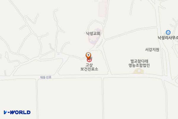 고상보건진료소 화장실 위치 지도 — 전남광주통합특별시 보성군 벌교읍 채동선로 766-5