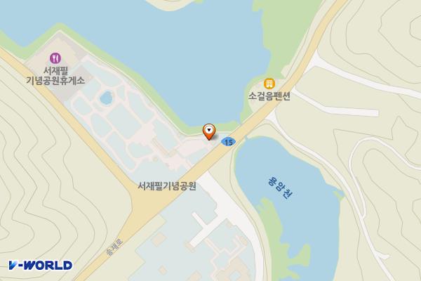 서재필기념공원 휴게소 위치 지도 — 전남광주통합특별시 보성군 모후로 22