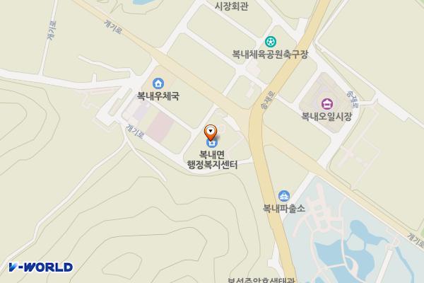 복내면면사무소 화장실 위치 지도 — 전남광주통합특별시 보성군 복내면 개기로 1670