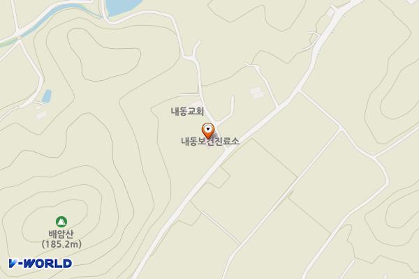 내동보건진료소 화장실 위치 지도 — 전남광주통합특별시 보성군 문덕면 문덕내동길 31-3