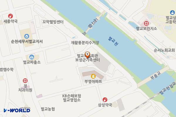 벌교전통시장제2주차장 위치 지도 — 전남광주통합특별시 보성군 벌교읍 벌교천1길 17