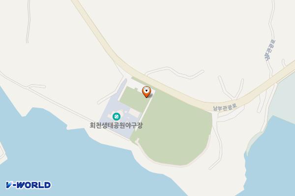 회천생태공원 위치 지도 — 전남광주통합특별시 보성군 회천면 남부관광로 2126