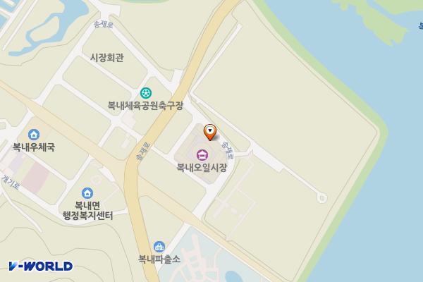 복내 오일시장 위치 지도 — 전남광주통합특별시 보성군 복내면 송재로 1838-12