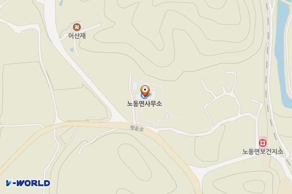 노동면사무소 2층 화장실 위치 지도 — 전남광주통합특별시 보성군 노동면 화전길 1