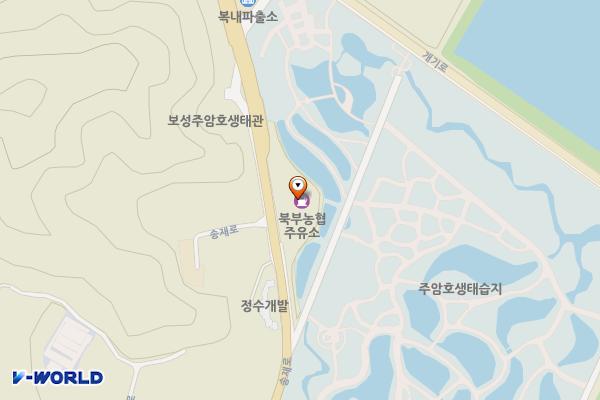북부농협주유소 위치 지도 — 전남광주통합특별시 보성군 복내면 송재로 1792