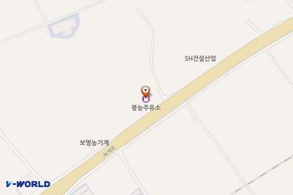 봉능주유소 위치 지도 — 전남광주통합특별시 보성군 조성면 녹색로 4129