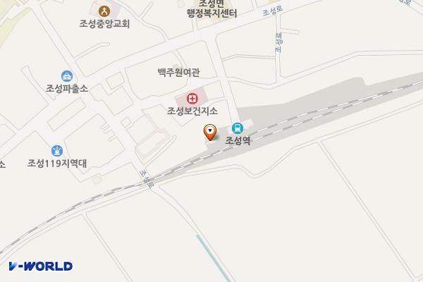 조성역 위치 지도 — 전남광주통합특별시 보성군 조성면 조성4길 14