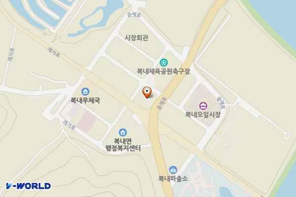 복내터미널 위치 지도 — 전남광주통합특별시 보성군 복내면 송재로 1827