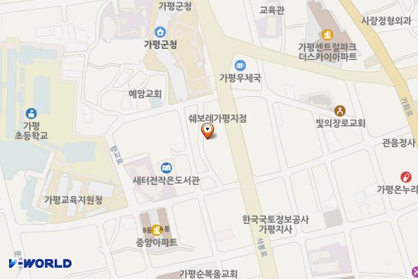 가평읍 임시공영주차장(1) 위치 지도 — 경기도 가평군 가평읍 읍내리 495-37