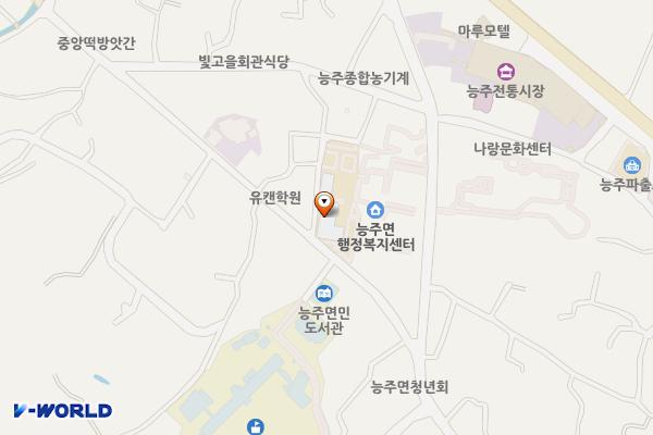 능주면행정복지센터 위치 지도 — 전남광주통합특별시 화순군 능주면 죽수길 73
