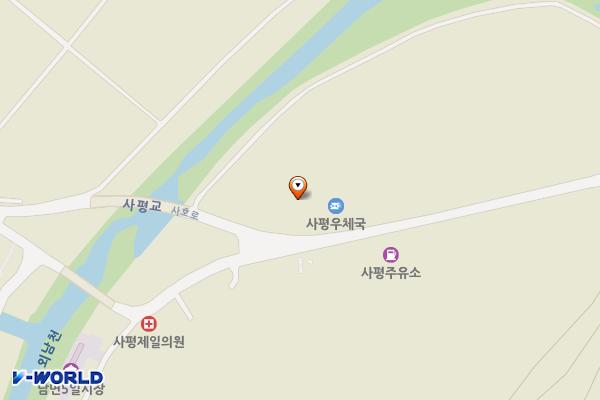 사평버스종점 공중화장실 위치 지도 — 전남광주통합특별시 화순군 사평면 사호로 267