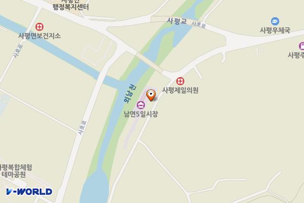 사평면시장 공중화장실 위치 지도 — 전남광주통합특별시 화순군 사평면 사평길 26