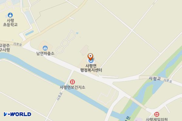 사평면행정복지센터화장실 위치 지도 — 전남광주통합특별시 화순군 사평면 사호로 229