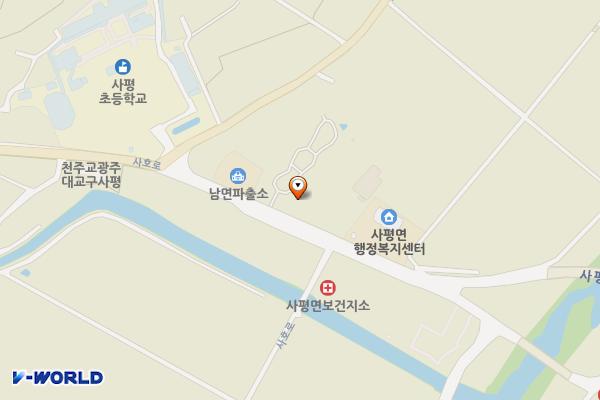 화순천운농협주유소 공중화장실 위치 지도 — 전남광주통합특별시 화순군 사평면 사호로 223