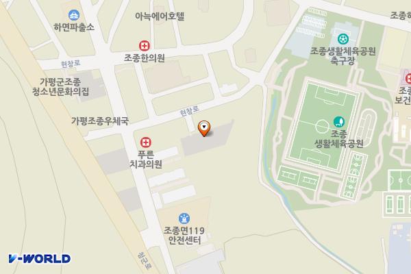 조종면 공영주차장 위치 지도 — 경기도 가평군 조종면 현리 410-46