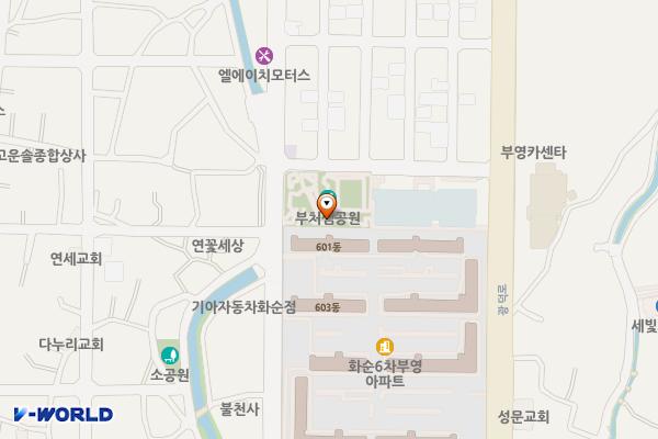 신기제1공원 공중화장실 위치 지도 — 전남광주통합특별시 화순군 화순읍 만연로 108