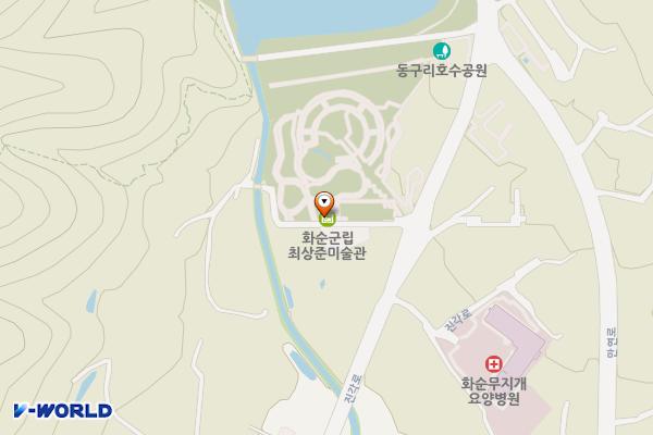 동구리호수공원주차장 위치 지도 — 전남광주통합특별시 화순군 화순읍 진각로 249-8