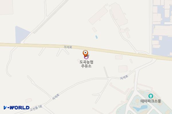 도곡농협주유소 공중화장실 위치 지도 — 전남광주통합특별시 화순군 도곡면 지석로 1180