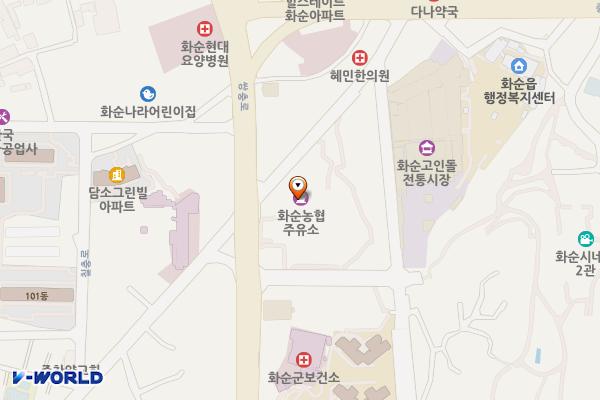 화순농협하나로마트 공중화장실 위치 지도 — 전남광주통합특별시 화순군 화순읍 쌍충로 74