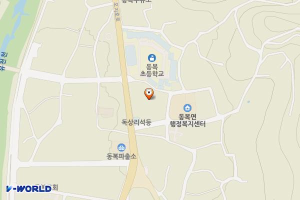 동복 군내버스 주차장 위치 지도 — 전남광주통합특별시 화순군 동복면 칠정1길 8
