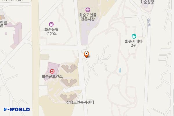 화순성안마을주차장 공중화장실 위치 지도 — 전남광주통합특별시 화순군 화순읍 성안길 7-1