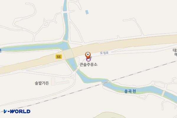 큰솔주유소 공중화장실 위치 지도 — 전남광주통합특별시 화순군 화순읍 오성로 384