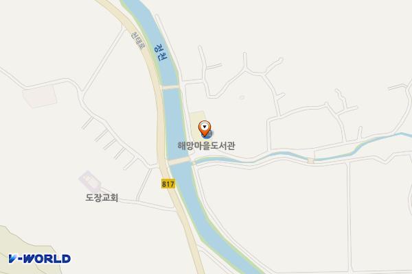 도장리농촌체험 공중화장실 위치 지도 — 전남광주통합특별시 화순군 도암면 아내미길 7