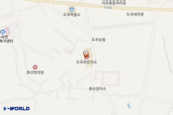 도곡면행정복지센터 화장실 위치 지도 — 전남광주통합특별시 화순군 도곡면 효자1길 20