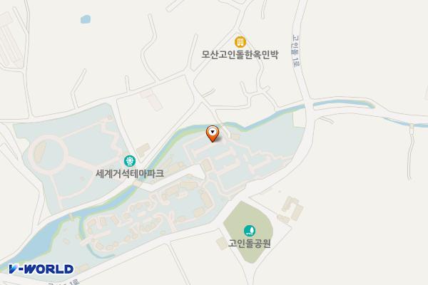 화순고인돌유적지(선사체험장밖) 위치 지도 — 전남광주통합특별시 화순군 도곡면 효산모산길 43-1